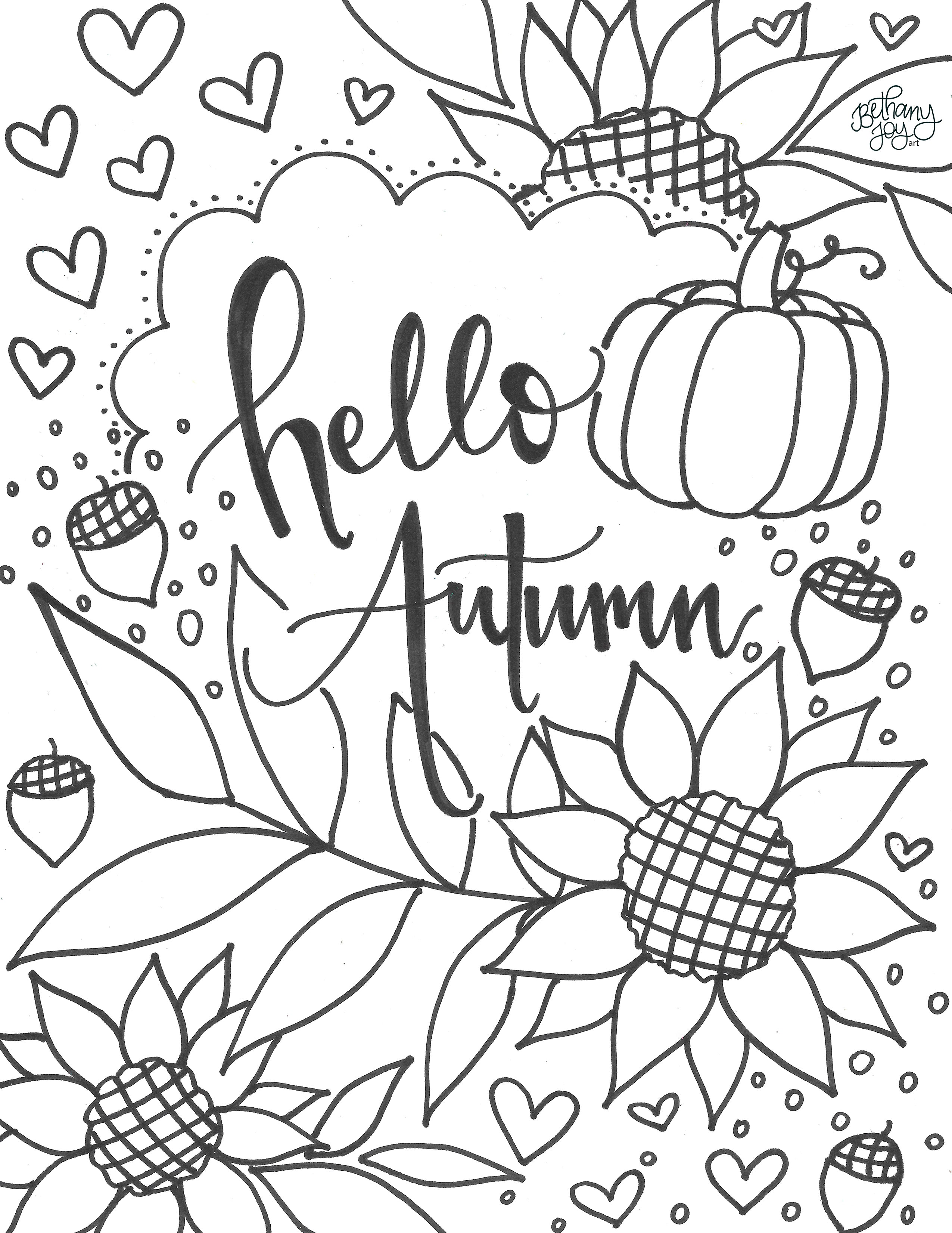 Autumn Colouring Printables