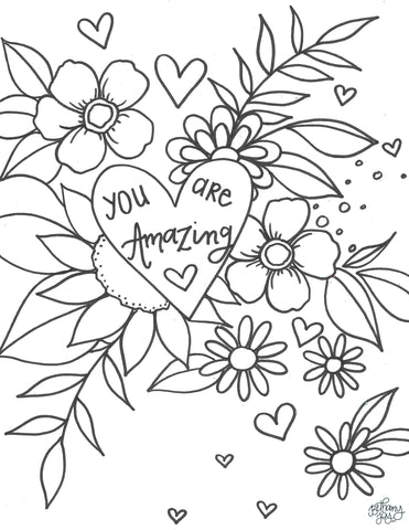 More Encouraging Coloring Pages! – Bethany Joy Art