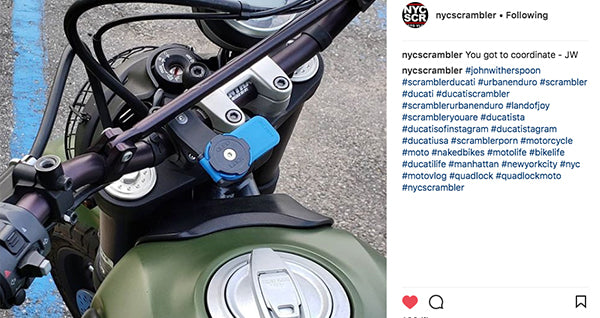 Ducati Scrambler Phone Mount Images