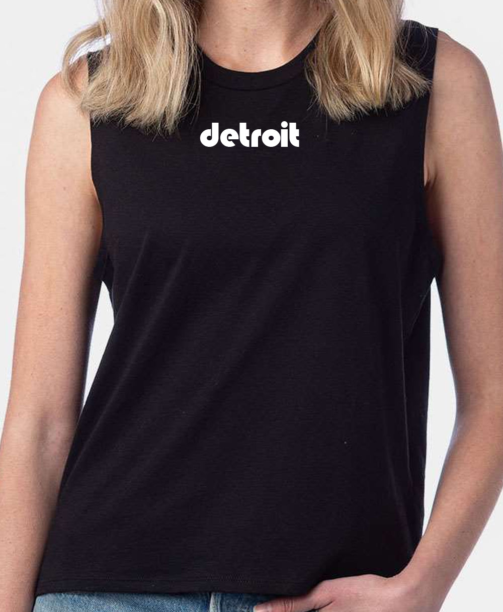 Detroit Script Sleeveless Tee