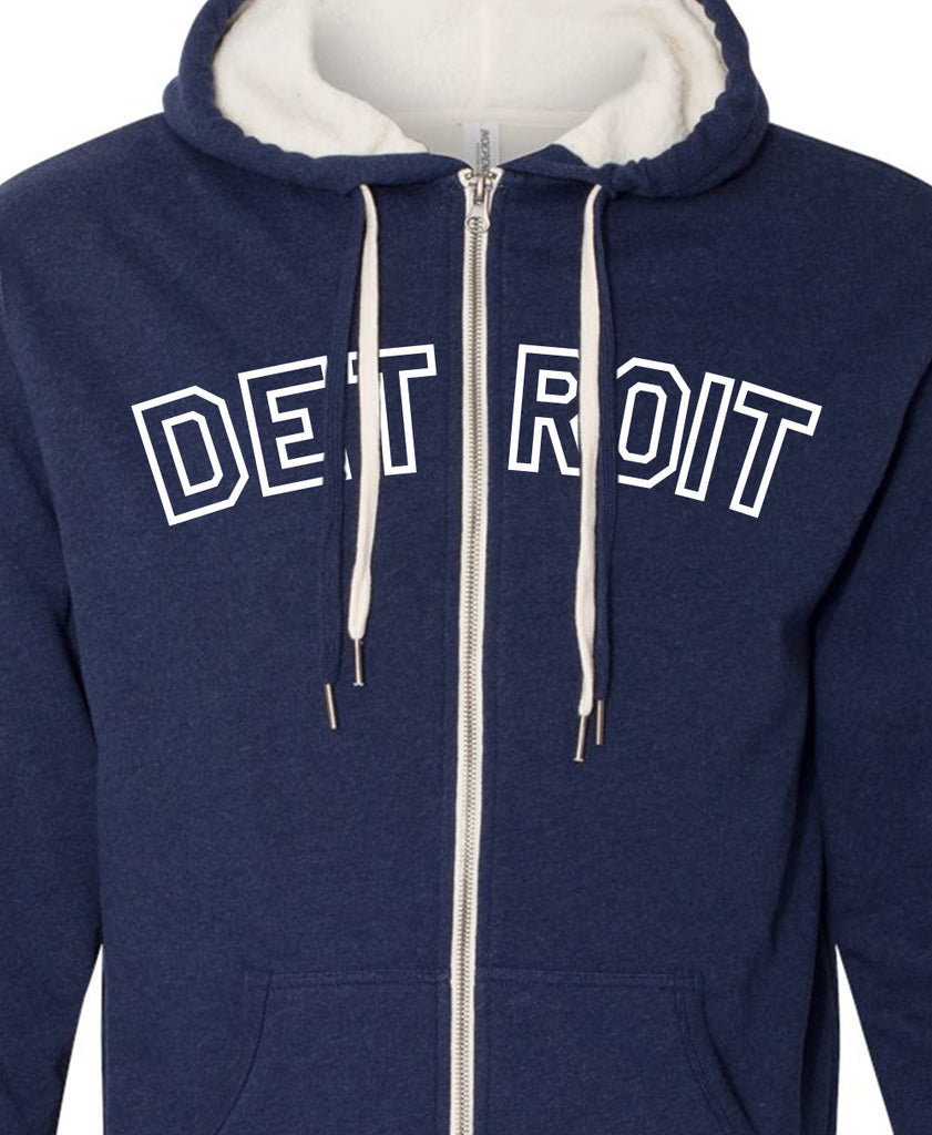 detroit zip up hoodie