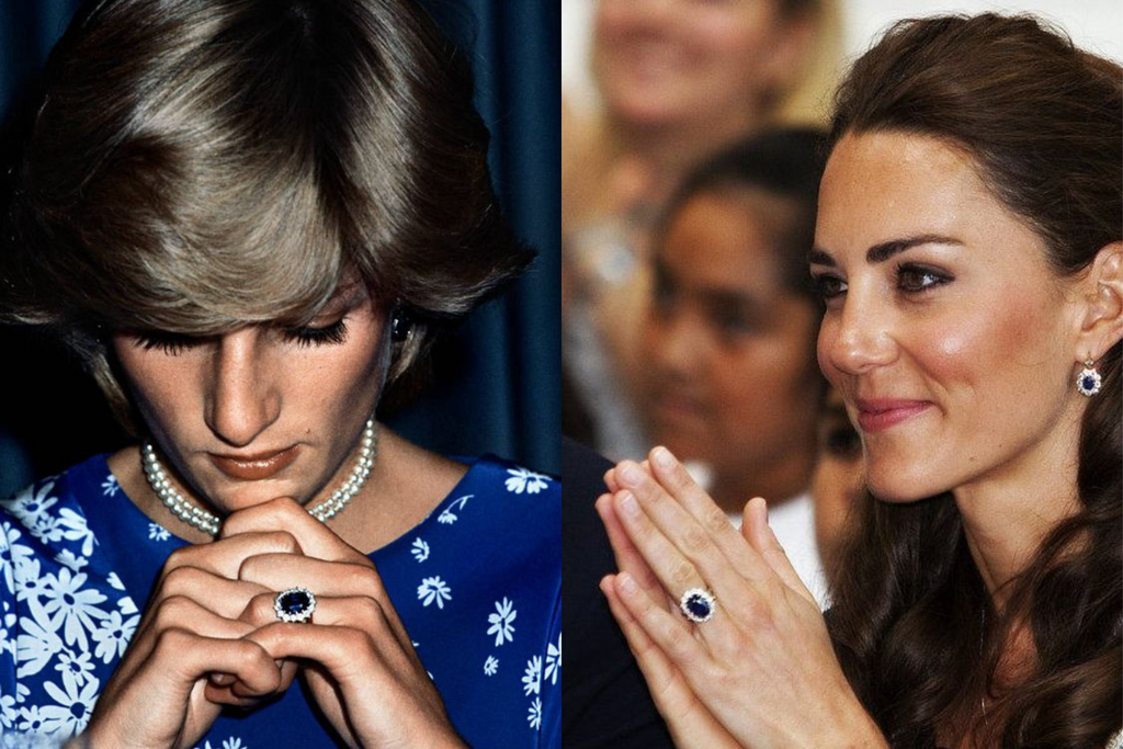 Princess Diana and Kate Sapphire Engagement Rings