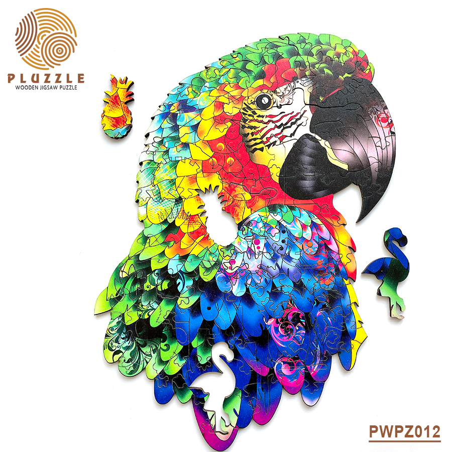 Colorful Parrot - Hình Con Vẹt - PLUZZLE.VN