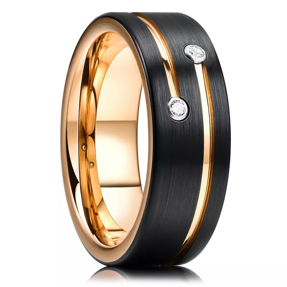 Black Golden Charm Ring | Rings For Men Online In Pakistan – The Dapper ...