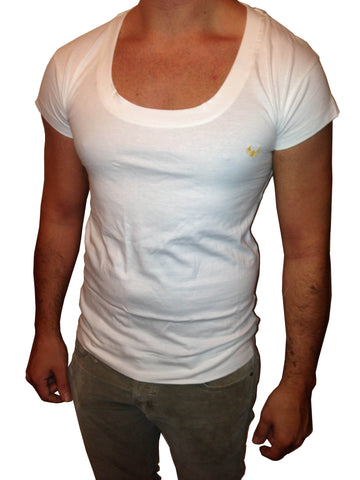 low cut t shirt mens