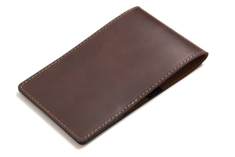 Dark Brown Personalised Leather Yardage Book Cover - CarveOn