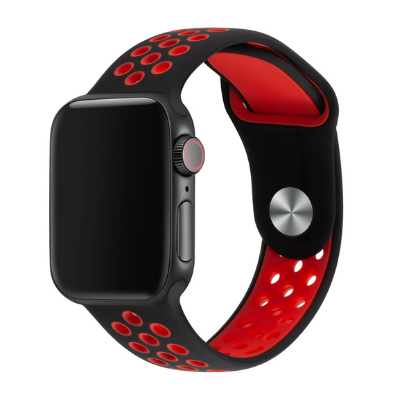 Red Nike Sport Strap For Apple Watch 