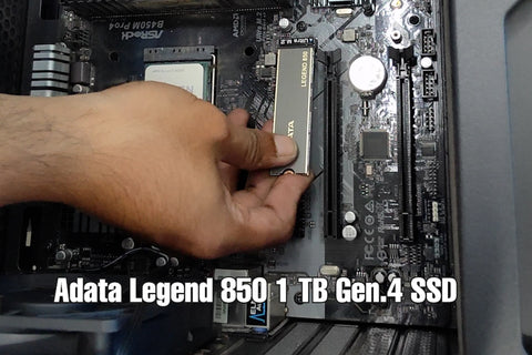 Installing the SSD Adata Legend 850 1 TB Gen.4 SSD