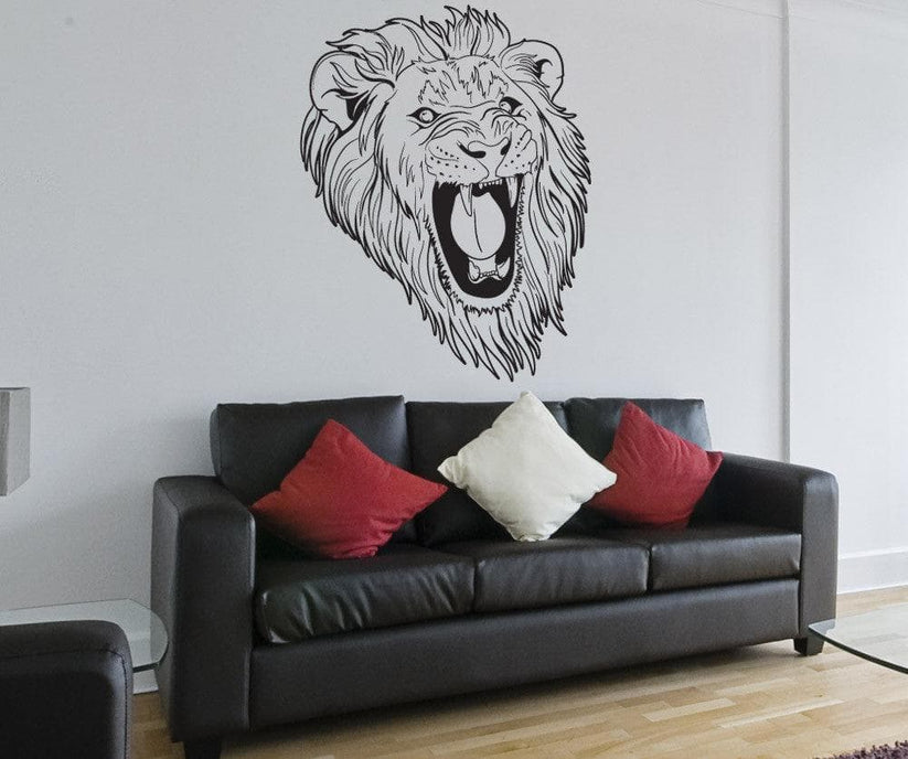 Vinyl Wall Decal Sticker Angry Lion #1253 – StickerBrand
