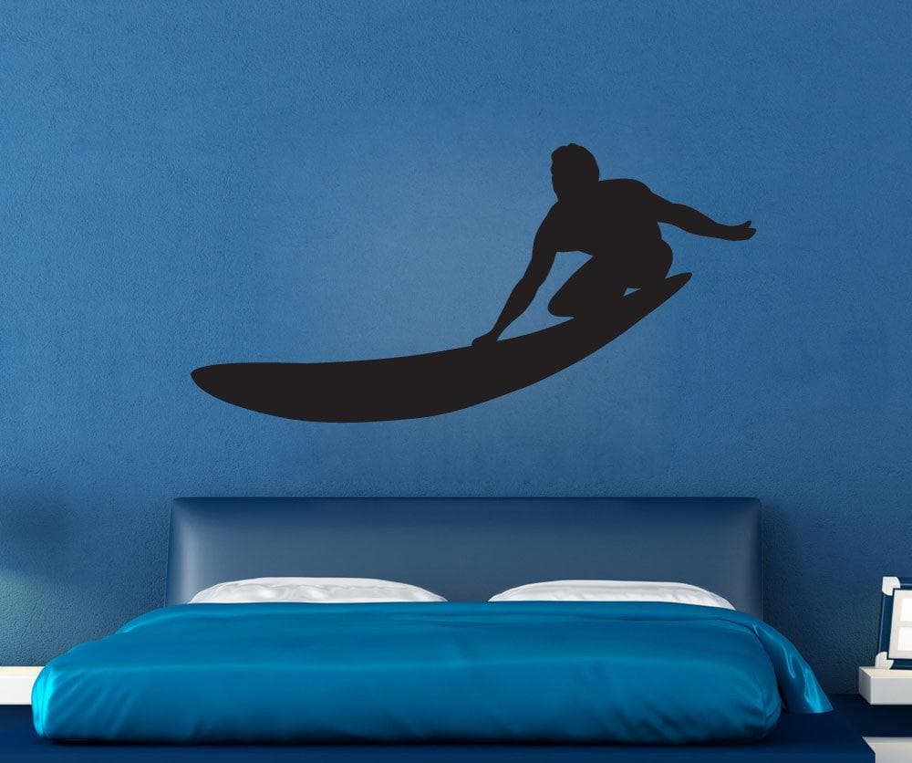 Vinyl Wall Decal Sticker Longboard Surfing #1544 – StickerBrand
