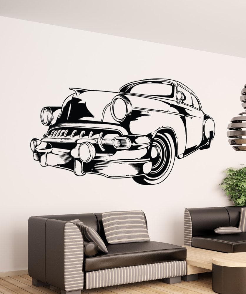 Vinyl Wall Decal Sticker Vintage Car 1554   1554 Vintage Car 5 1024x1024 