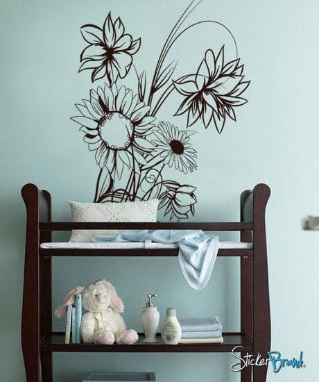 sunflower decal stickers