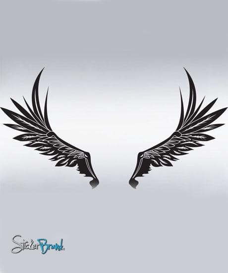 Angel Wings Background Wall Decal. #324 – StickerBrand