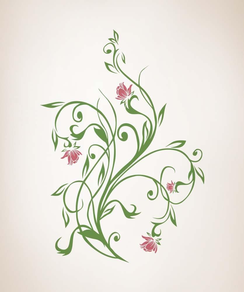 Vinyl Wall Decal Sticker Flower Vines 5321 StickerBrand