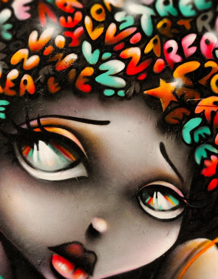 Graffiti Art Wall Mural Decal Sticker of Girl #6007 – StickerBrand
