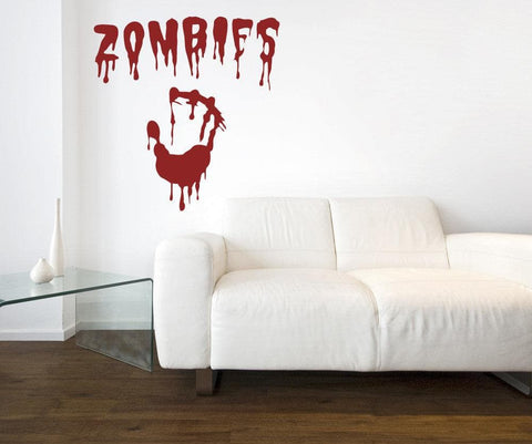 i love zombies decal