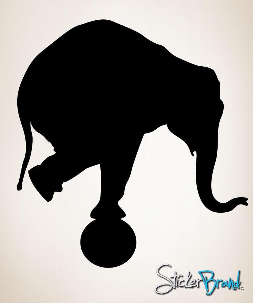 Download Vinyl Wall Decal Sticker Circus Elephant Balancing on Ball ...