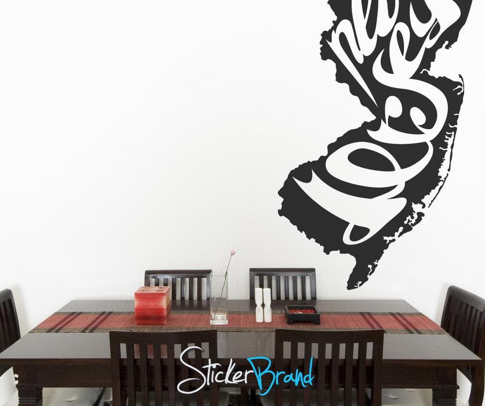 Vinyl Wall Decal Sticker New Jersey #OS_MB200