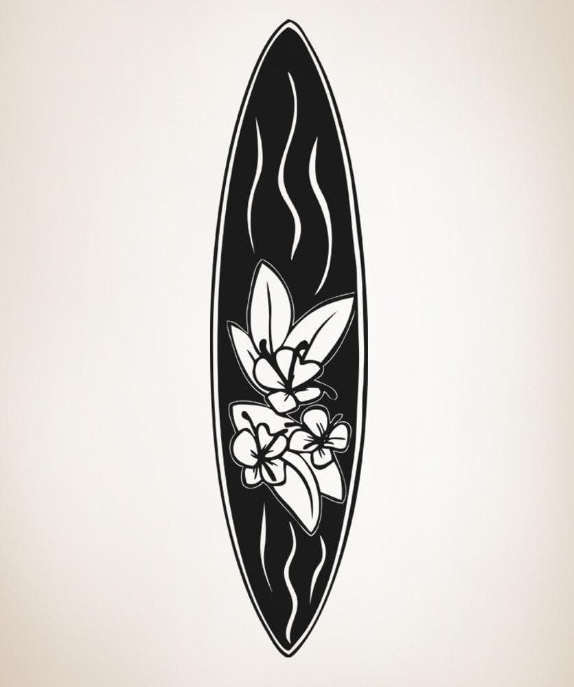 Vinyl Wall Decal Sticker Floral Surfboard #OS_AA1239 – StickerBrand