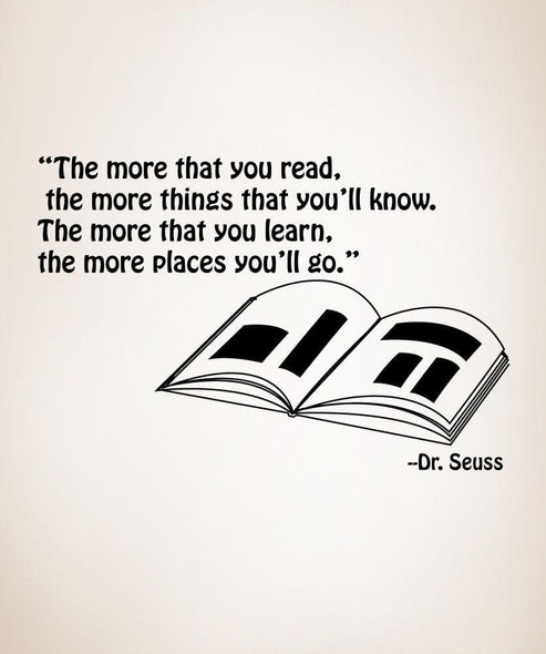 The more that you read, the more things the you'll know. The more that ...