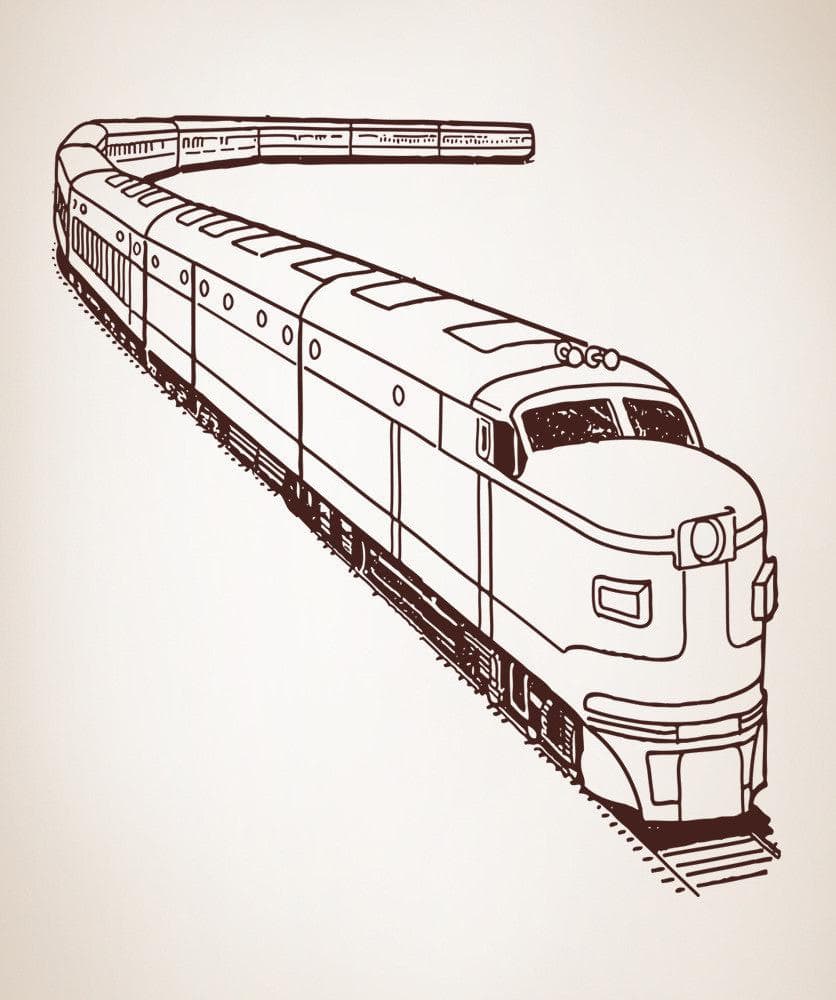 Рисунок поезда