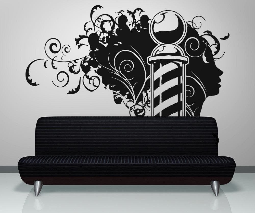 Vinyl Wall Decal Sticker Barbershop Design #OS_AA594