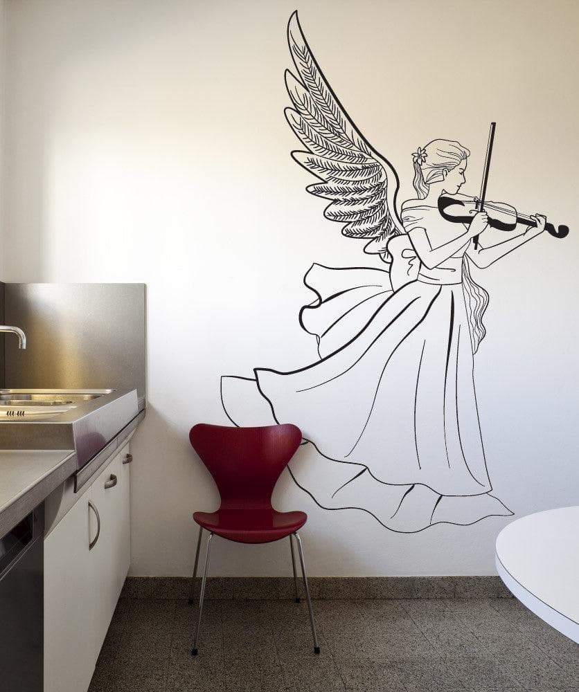 Vinyl Wall Decal Sticker  Musical Angel  OS DC224