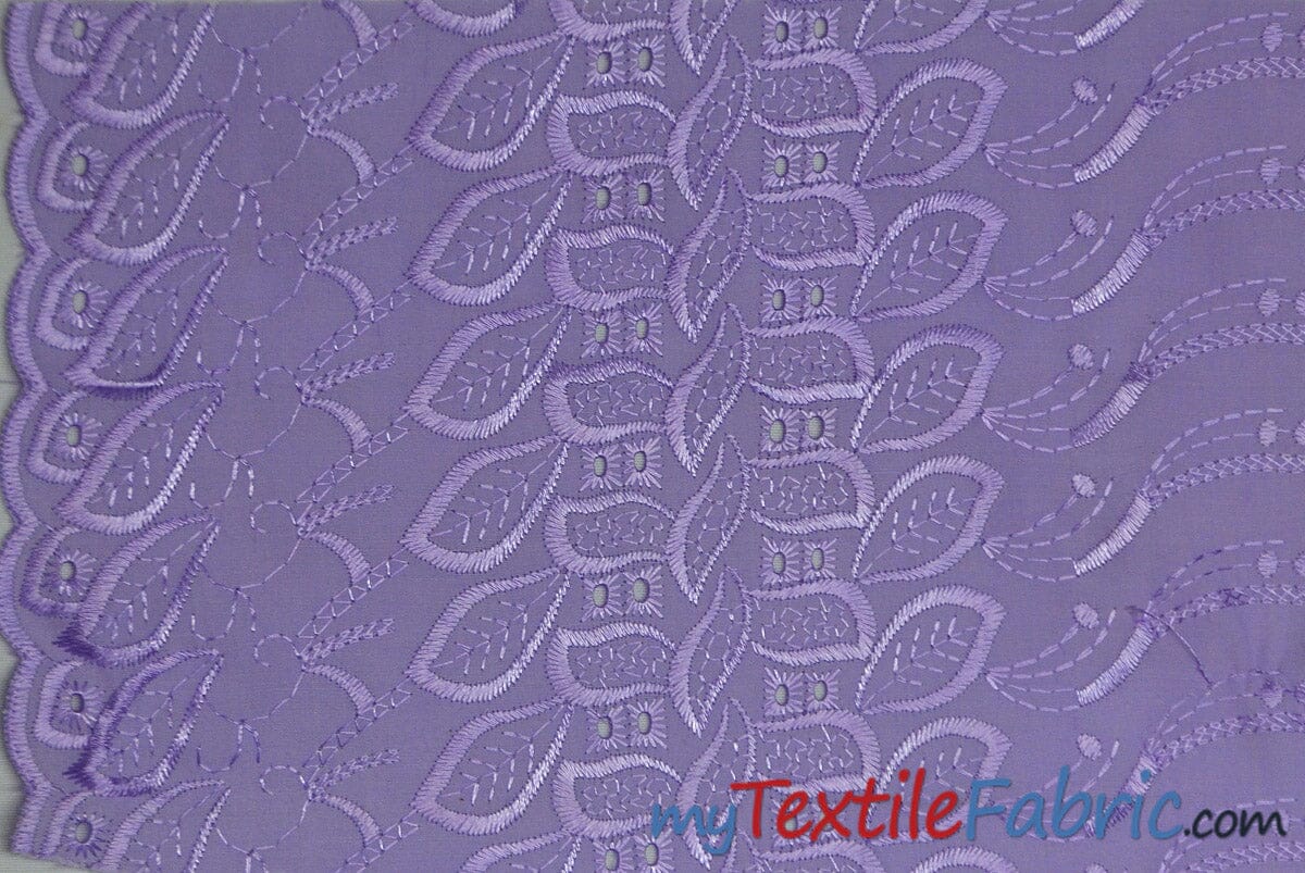 lavender eyelet fabric