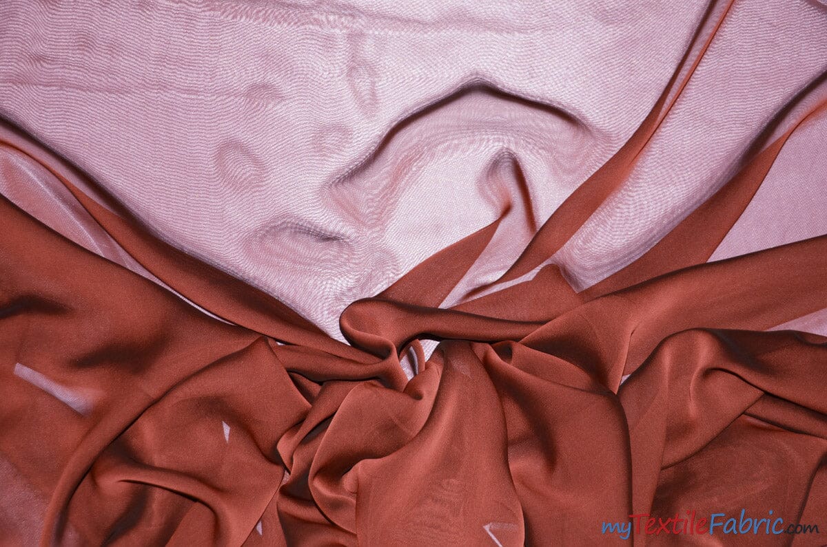 Two Tone Chiffon Fabric | Iridescent Chiffon Fabric | 60" Wide | Clean Edge | Multiple Colors | Wholesale Bolt |