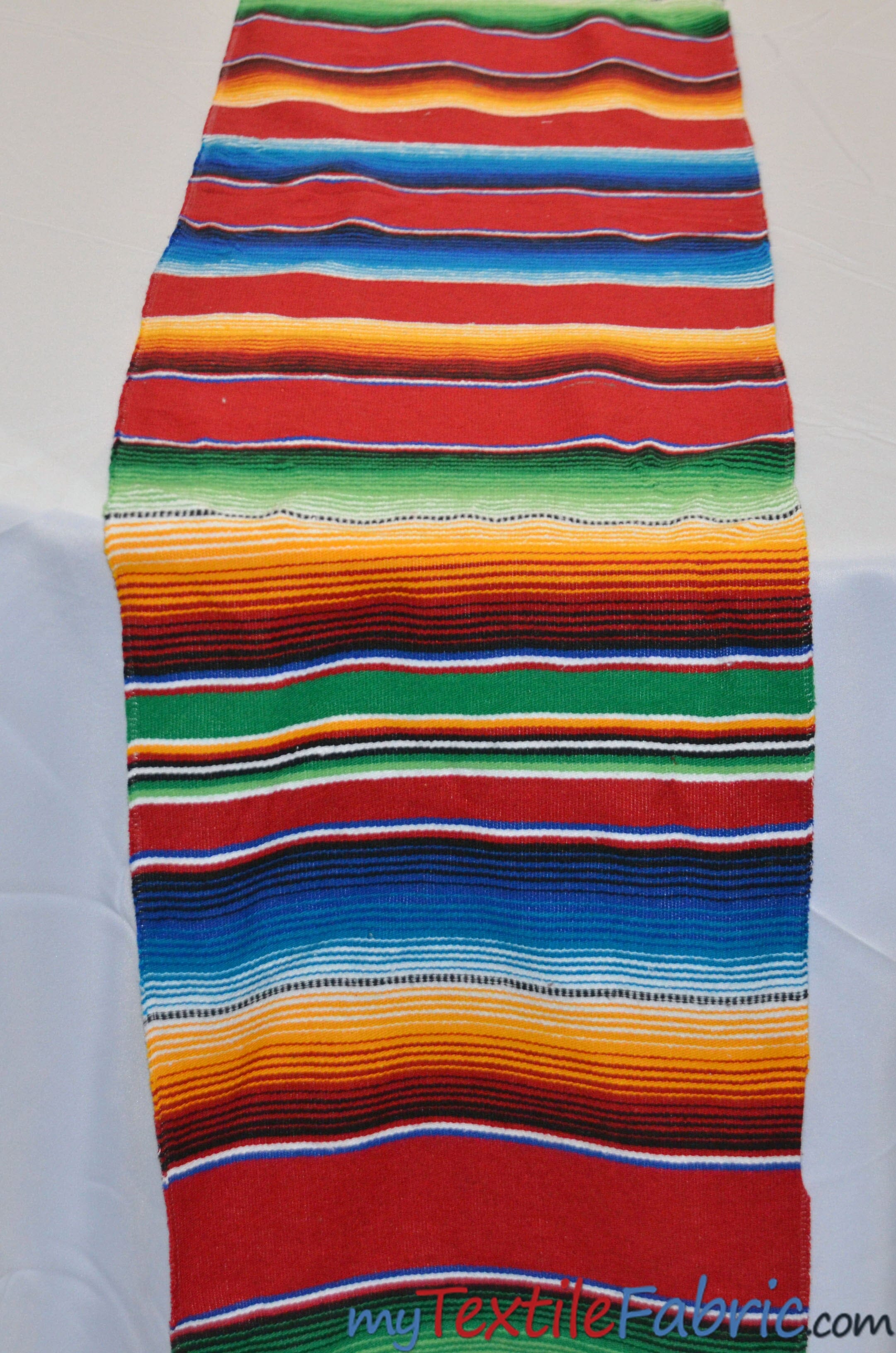 Colorful Serape Table Runners 14 X 84 Table Runner My Textile Fabric