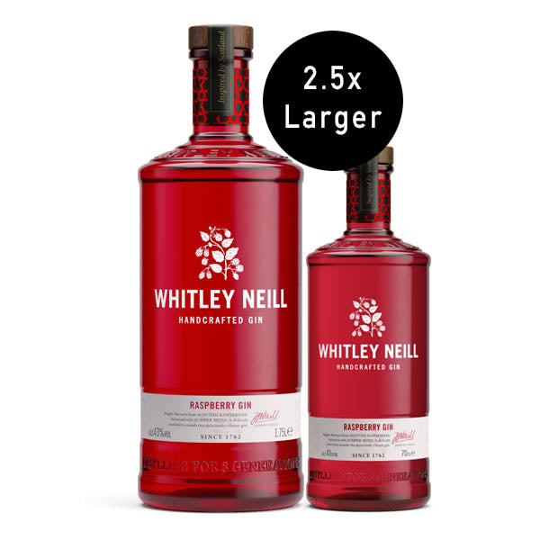 Whitley Neill Raspberry Gin Extra Large 1.75 Litre