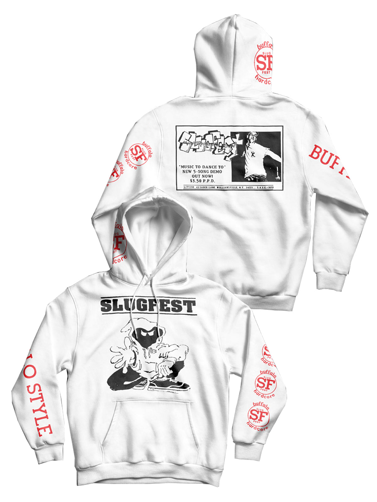 champion hoodie sleeve print