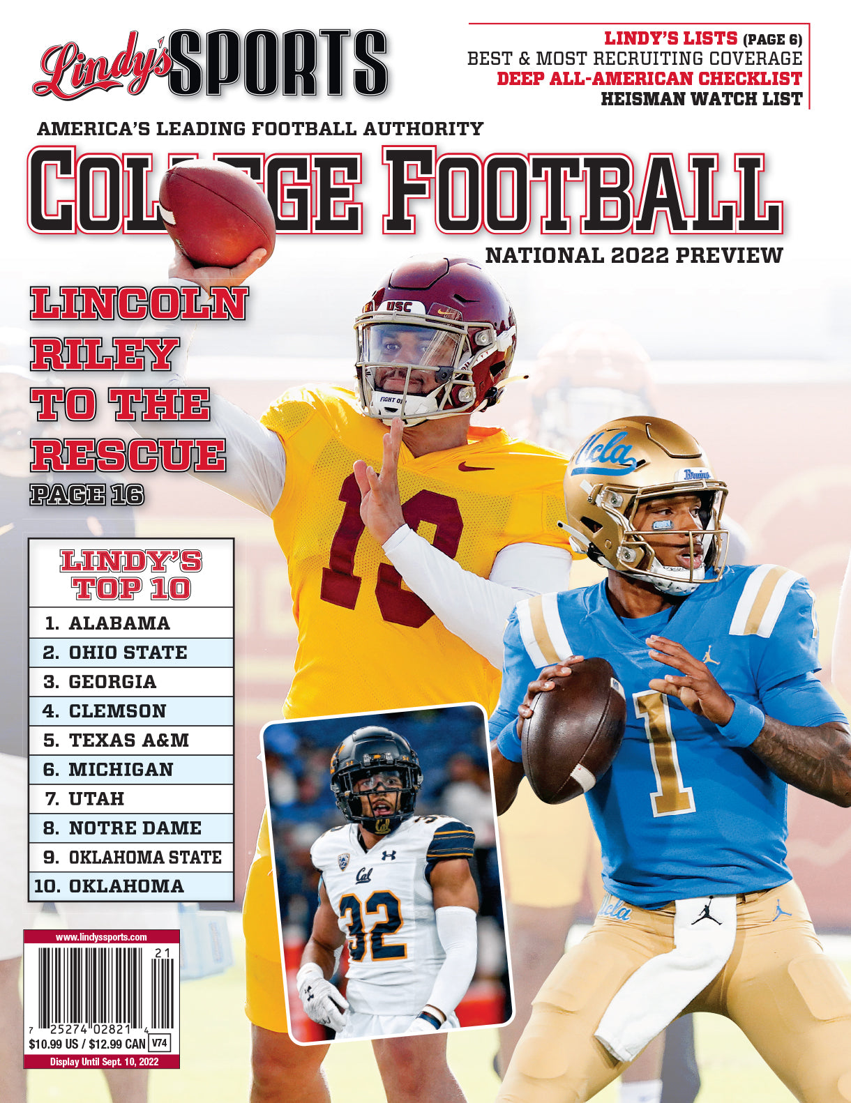 2022 National College Football Lindys Sports