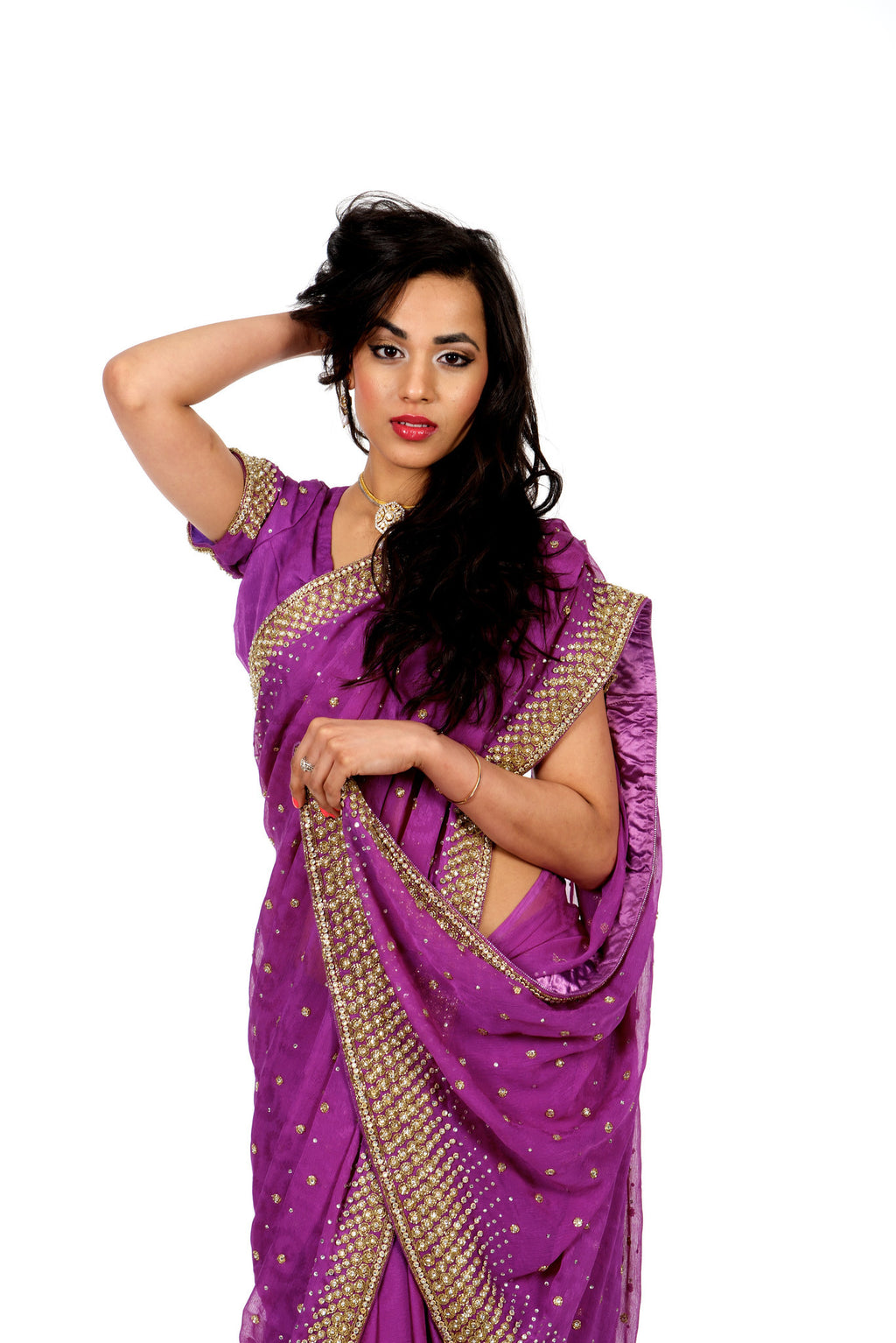 Pretty Princess In Purple Saree Saris And Things