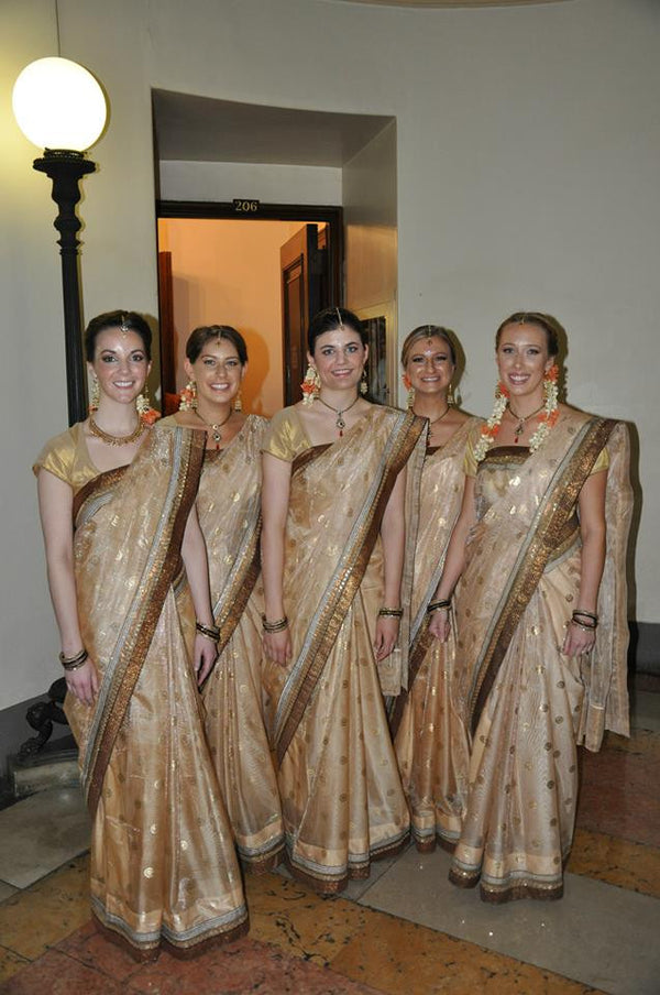 bridesmaid saree designs