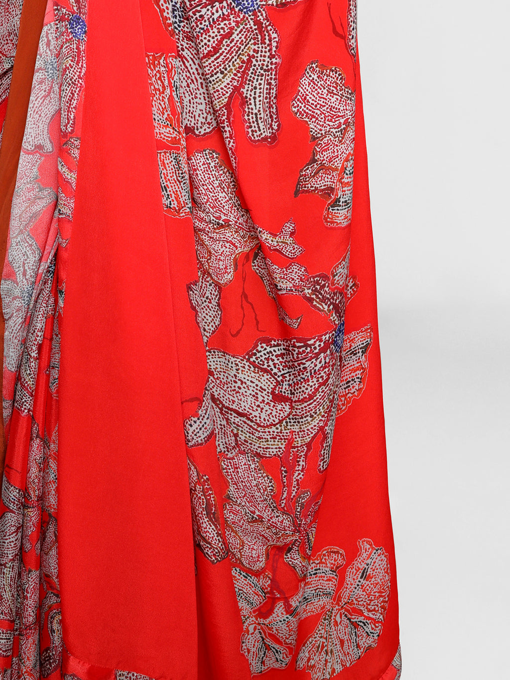 Masaba Red Wildflowers Sari Blouse Piece – Saris and Things