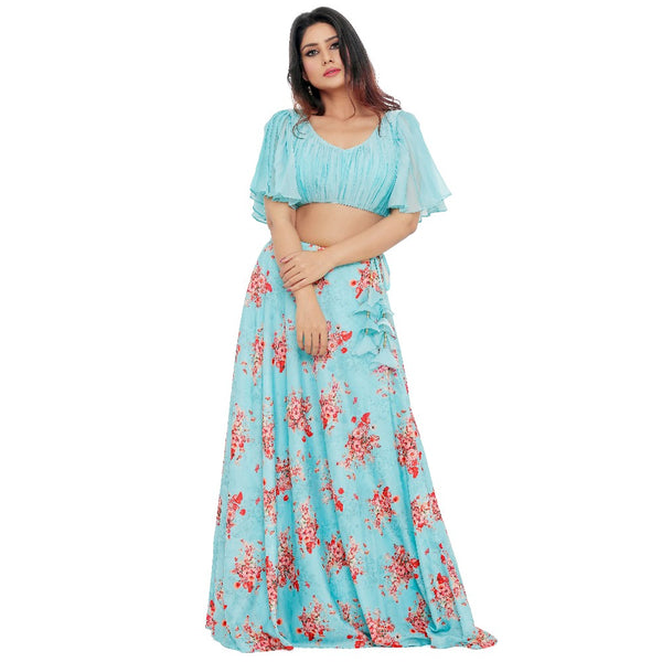 lehenga crop top dress