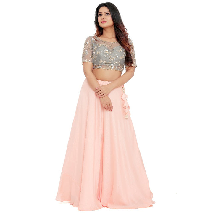 crop top lehenga traditional