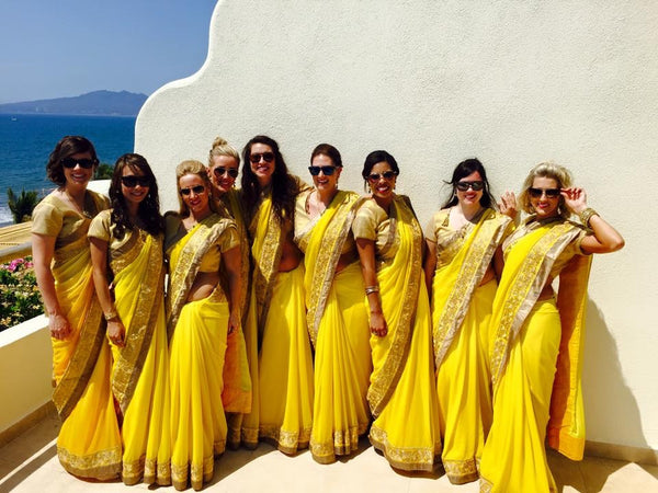 bridesmaid saree designs