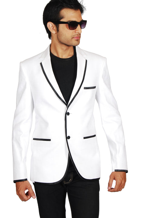 Exotic White Blazer for Men – Saris and Things