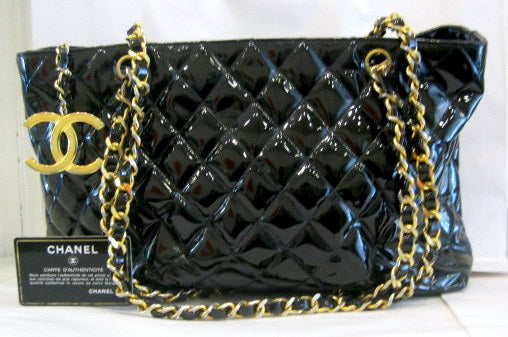 chanel vintage patent bag