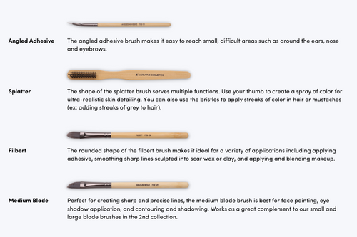 Essential SFX Makeup Brushes for SFX Makeup Artists for Film, Theater, –  Narrative Cosmetics