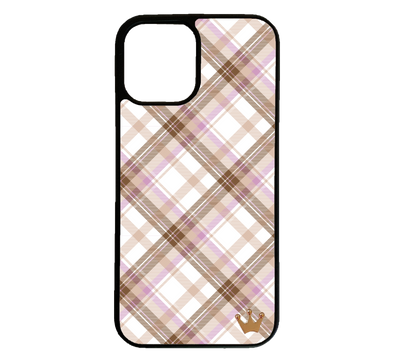 Lilac Checkered Phone Case iPhone Case