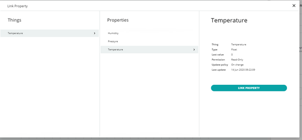 Arduino IOT Cloud link Widget to Property