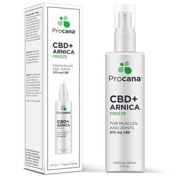 Image of CBD + Arnica Spray (375 mg CBD per bottle, 3 fl oz)