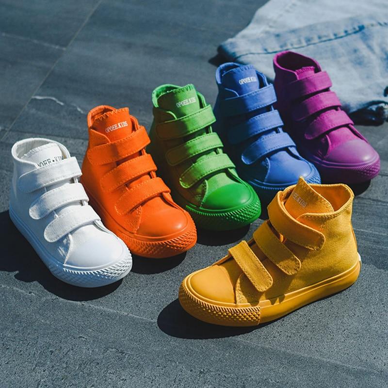 orange kids shoes
