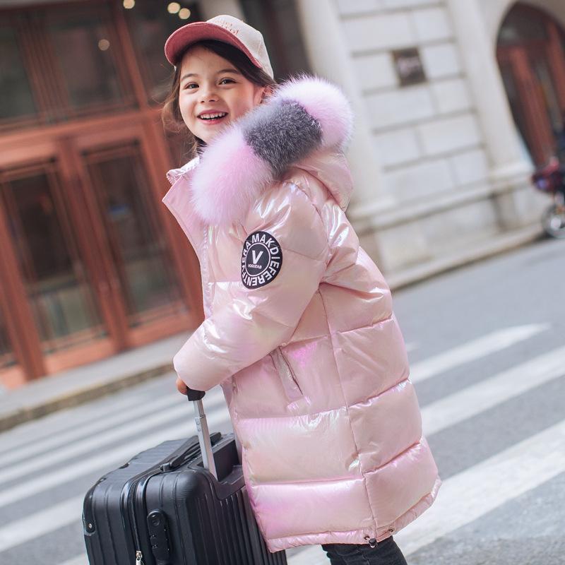 pink down coat