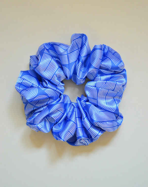 Blue Arches Scrunchie