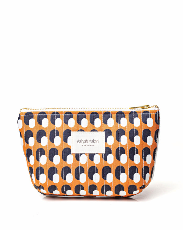 Dotted Geometric Makeup Bag