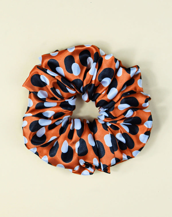 Dotted Geometric Scrunchie